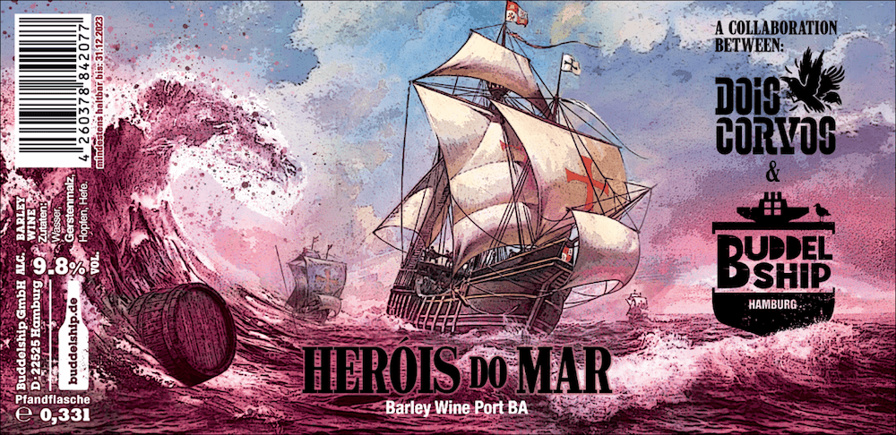 Herois do Mar Buddelship BA & Stout craft beers New England IPA Buddelship Mr. B