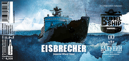 Icebreaker Buddelship BA & Stout craft beers New England IPA Buddelship Mr. B