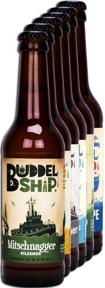 Buddelship core range beers