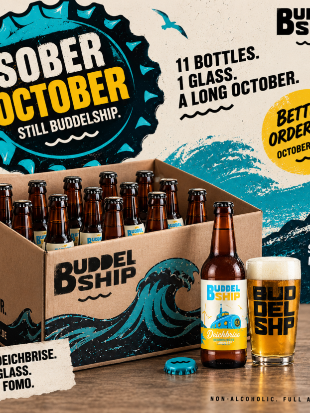 SOBER OCTOBER BOX – Deichbrise + Buddelship Glas